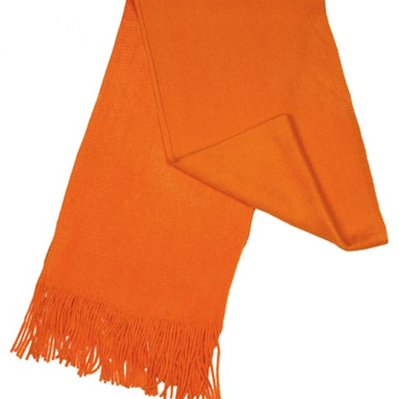 Orange / 100% Acrylic / Acrylic Knit Soft Muffler - Picture 2 of 2